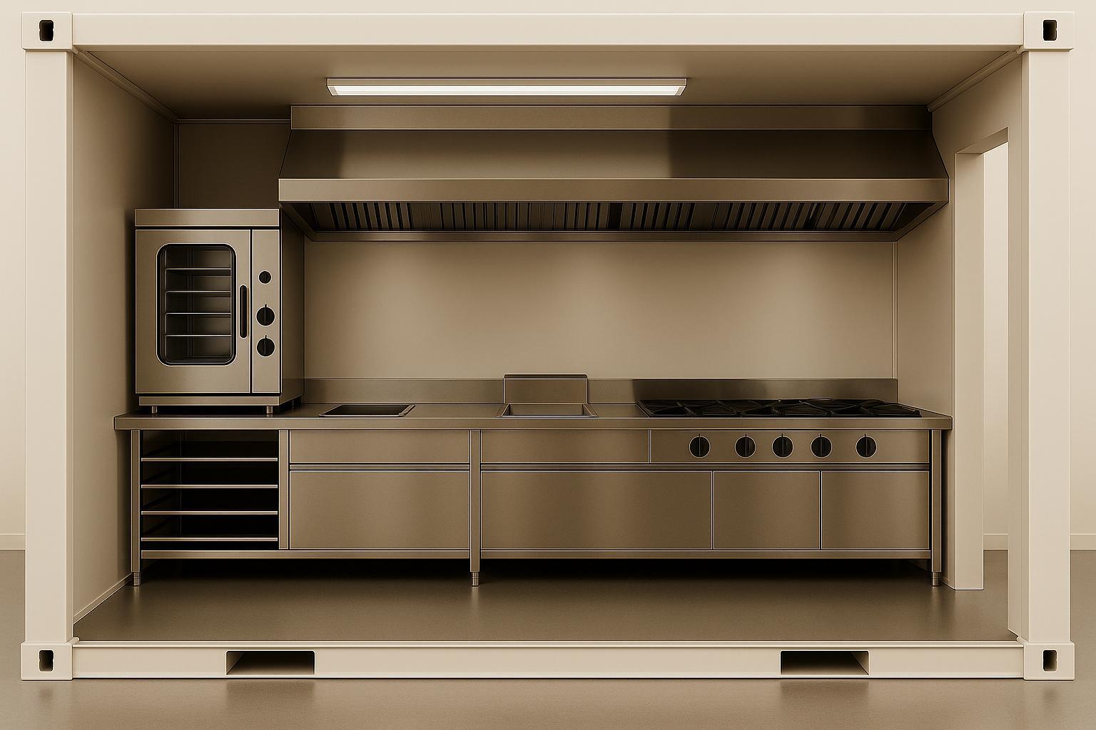 Mobile kitchen container