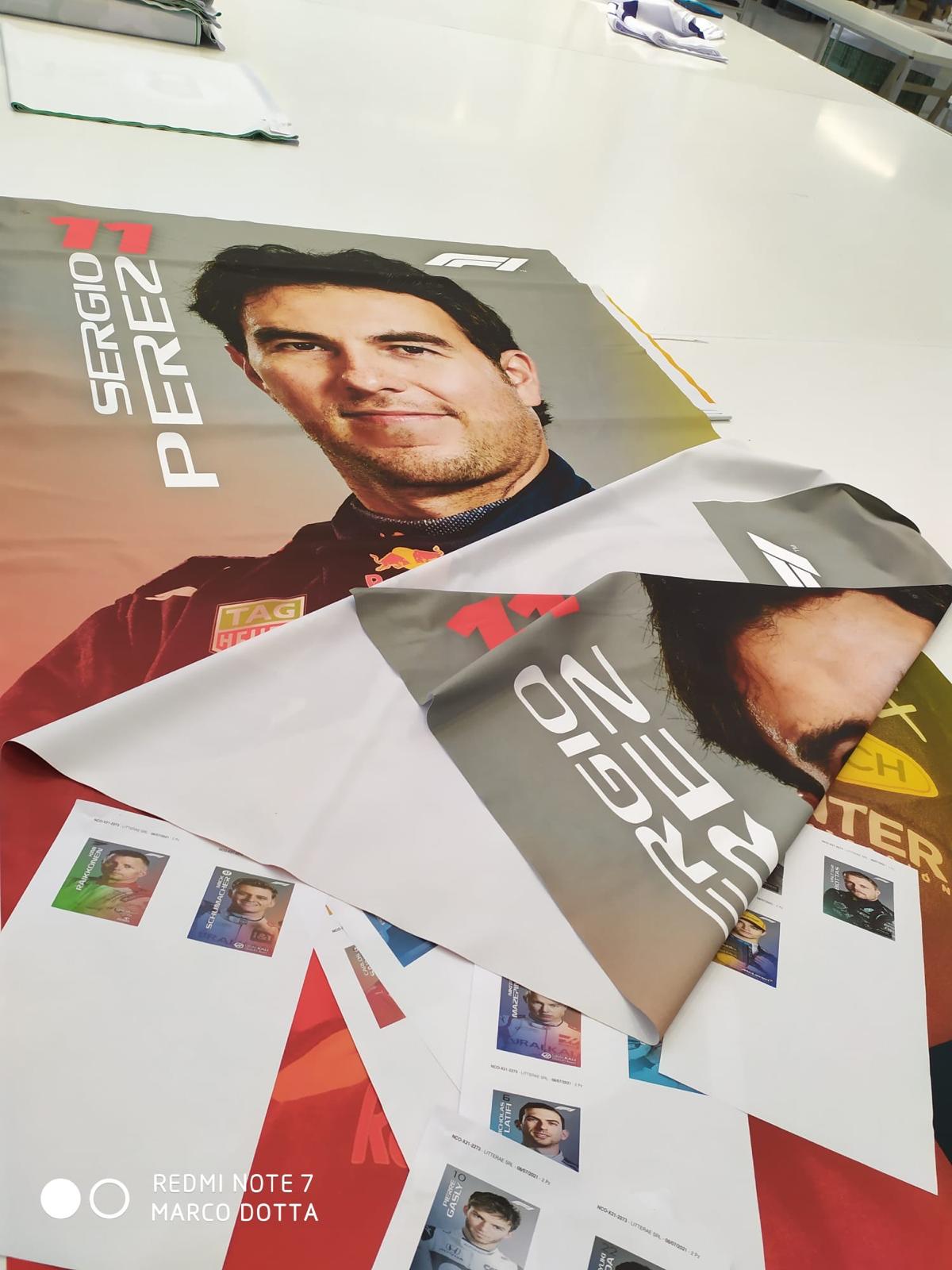 F1 driver banners production