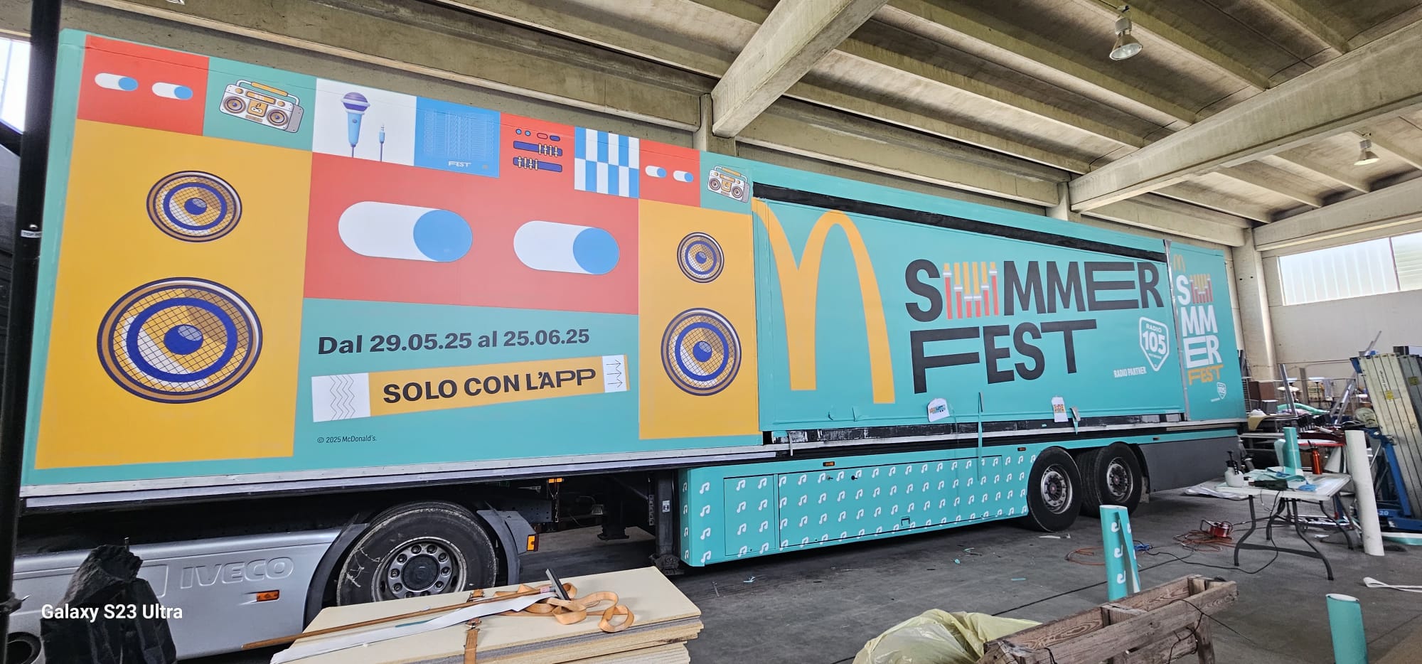 McDonald's Summer Fest branded truck wrap